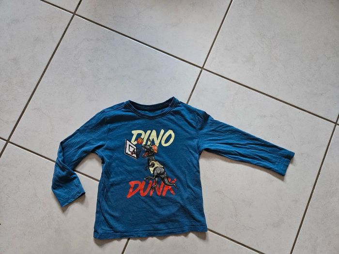 T-shirt ml garçon 3/4 ans Dino Primark u35 - photo numéro 2