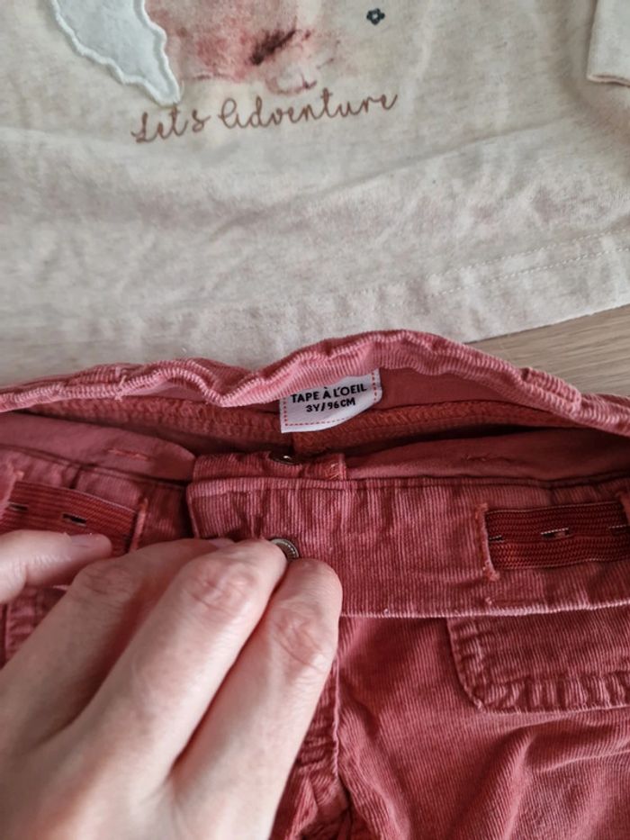 Ensemble haut lapin et pantalon tao 96cm - photo numéro 2