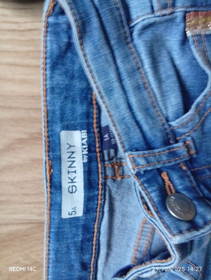 Lot 2 jeans fille 5 ans - photo numéro 2