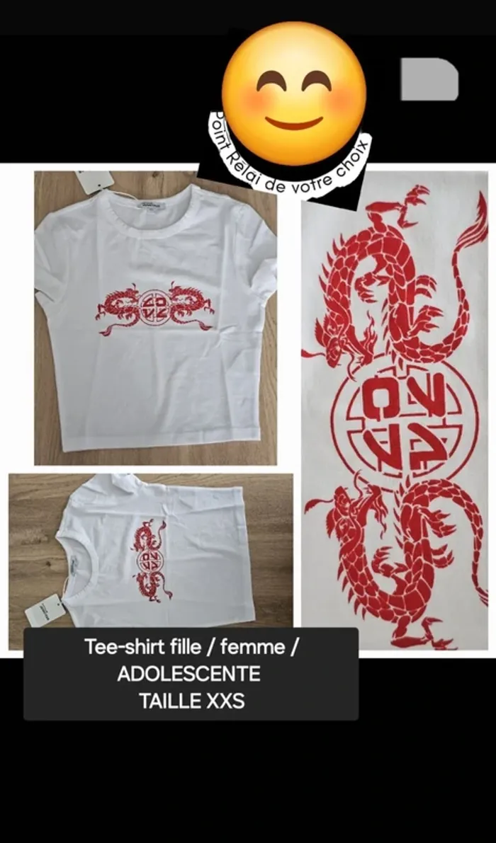 TEE shirt/top /haut neuf femme adolescente fille xxs