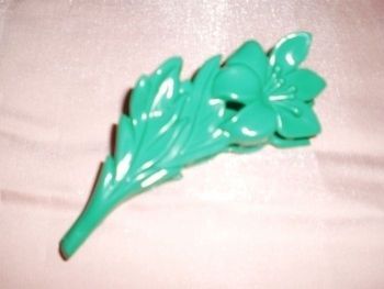 Barette pince cheveux  motif fleurs
