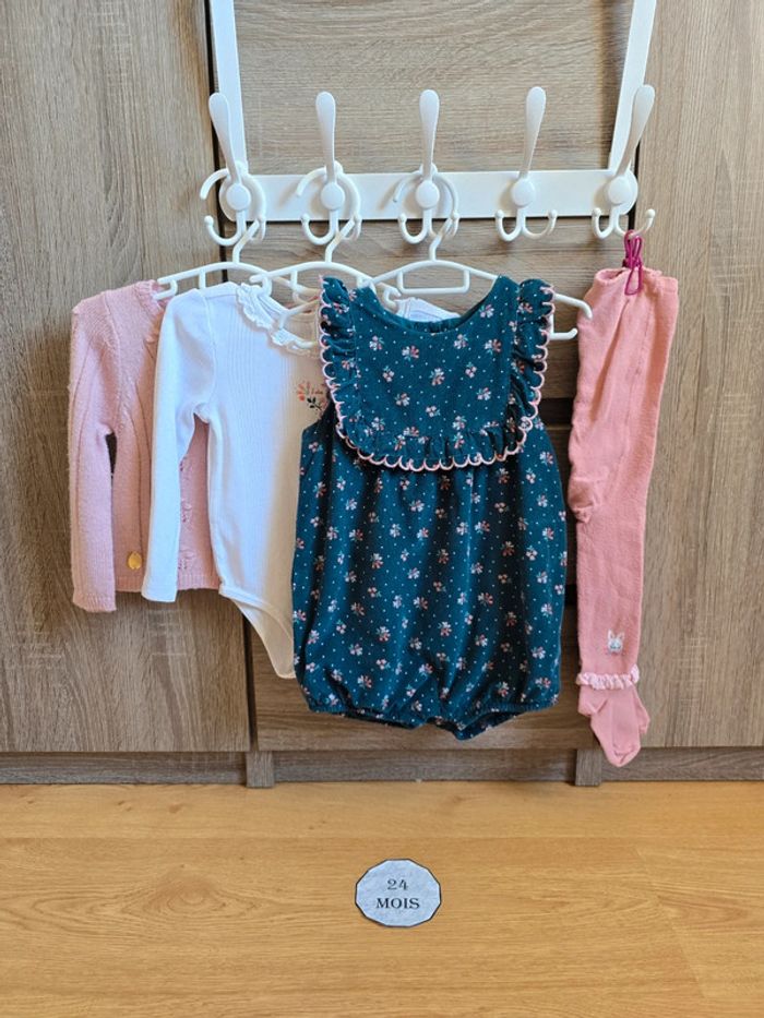 Vêtement Bébé Fille - Ensemble 4 pièces - Sergent Major - 24 mois 86 cm