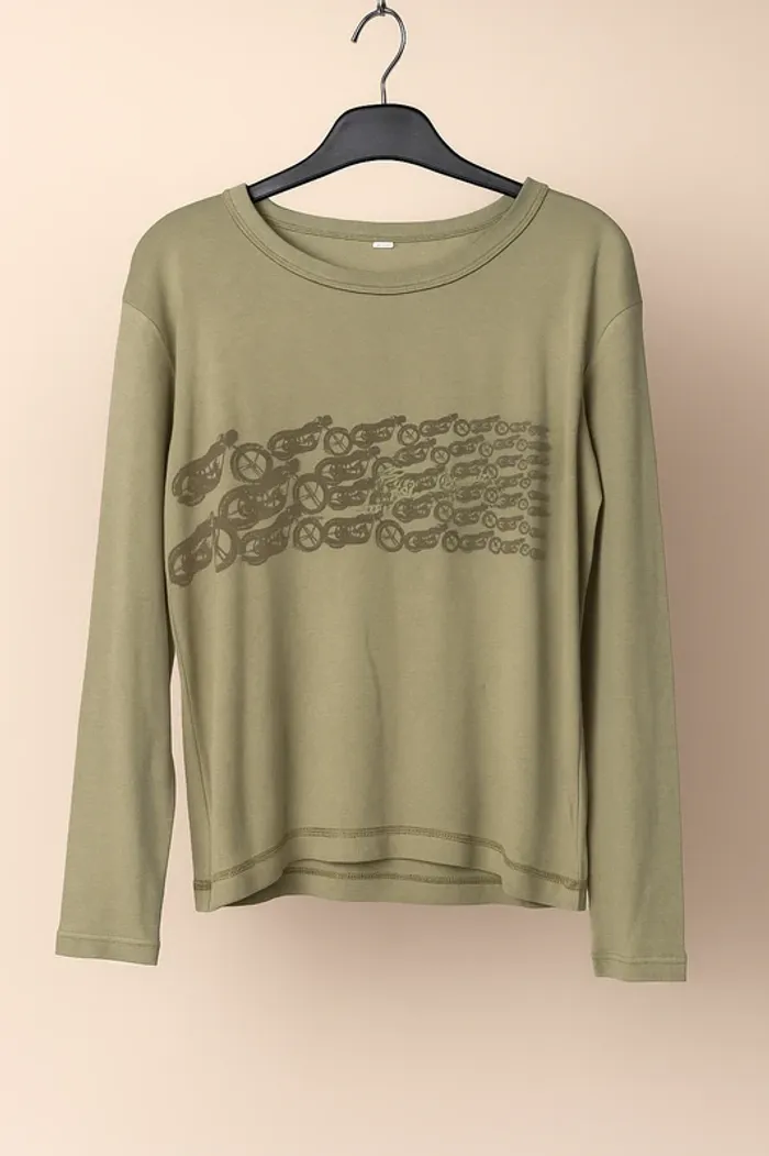 T-shirt à manches longues garçon - Taille 12 ans - Petit Bateau - Vert