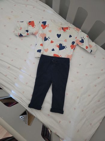 Ensemble fille 6 mois pull et pantalon
