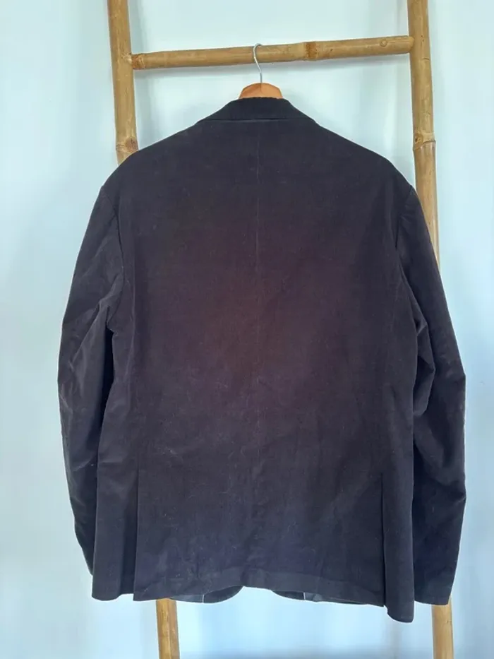 Veste noire en velours Kiabi taille 54 - photo numéro 10