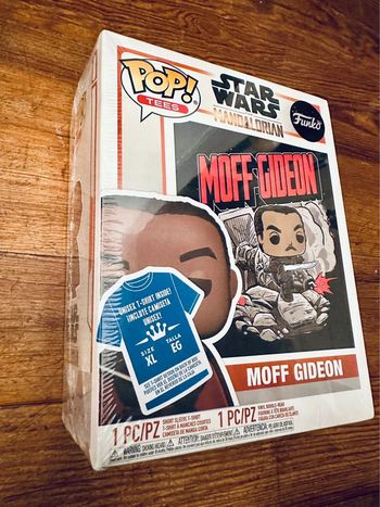 NEUF Coffret Funko Pop Tees Star Wars Mandalorian Moff Gideon T-shirt XL