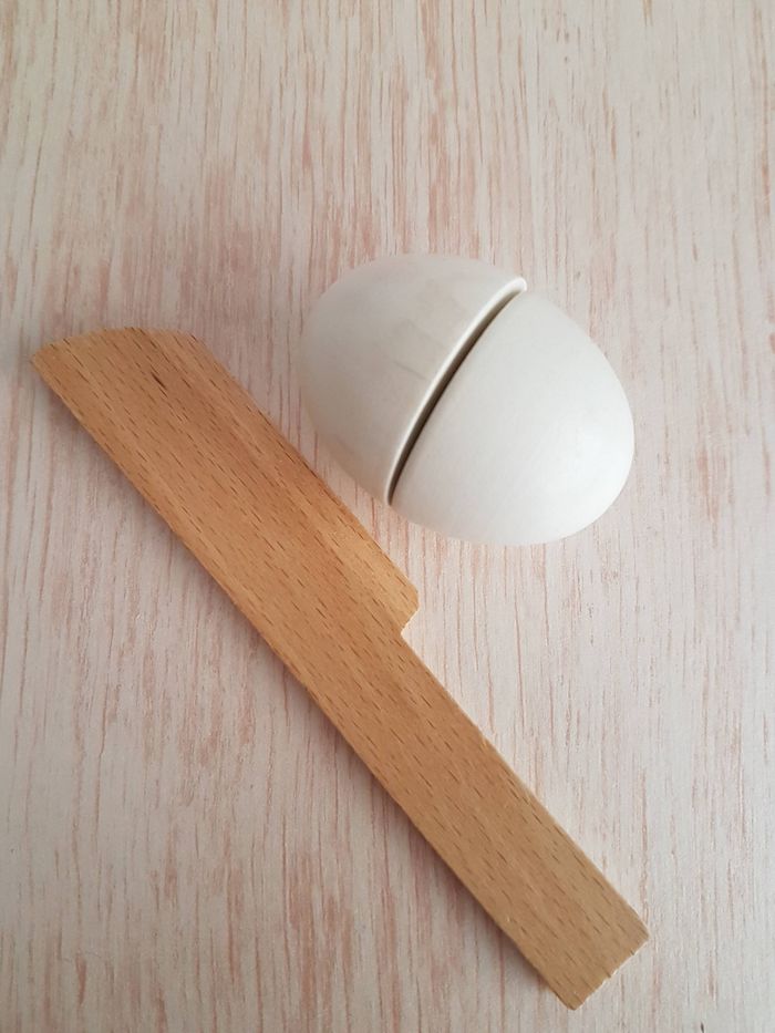 Balance du marché, fruits et légumes en bois à découper pour dînette - photo numéro 8