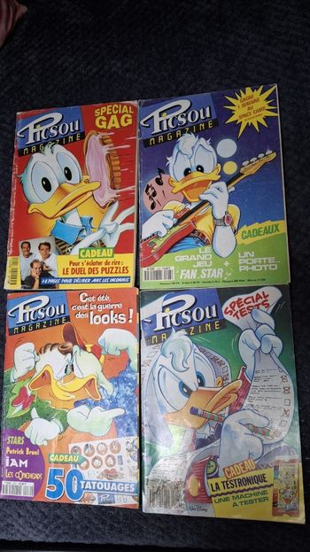 4 livres BD Picsou magazine