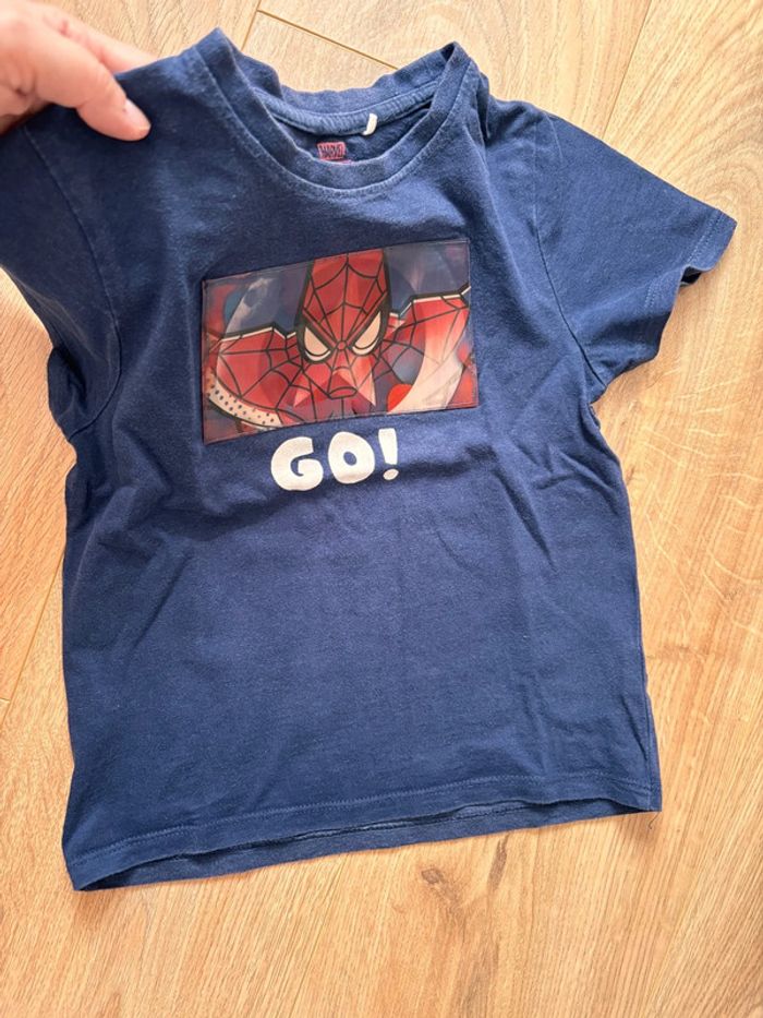 Lot 2 t-shirts Spiderman garçon 4 ans orchestra - photo numéro 3