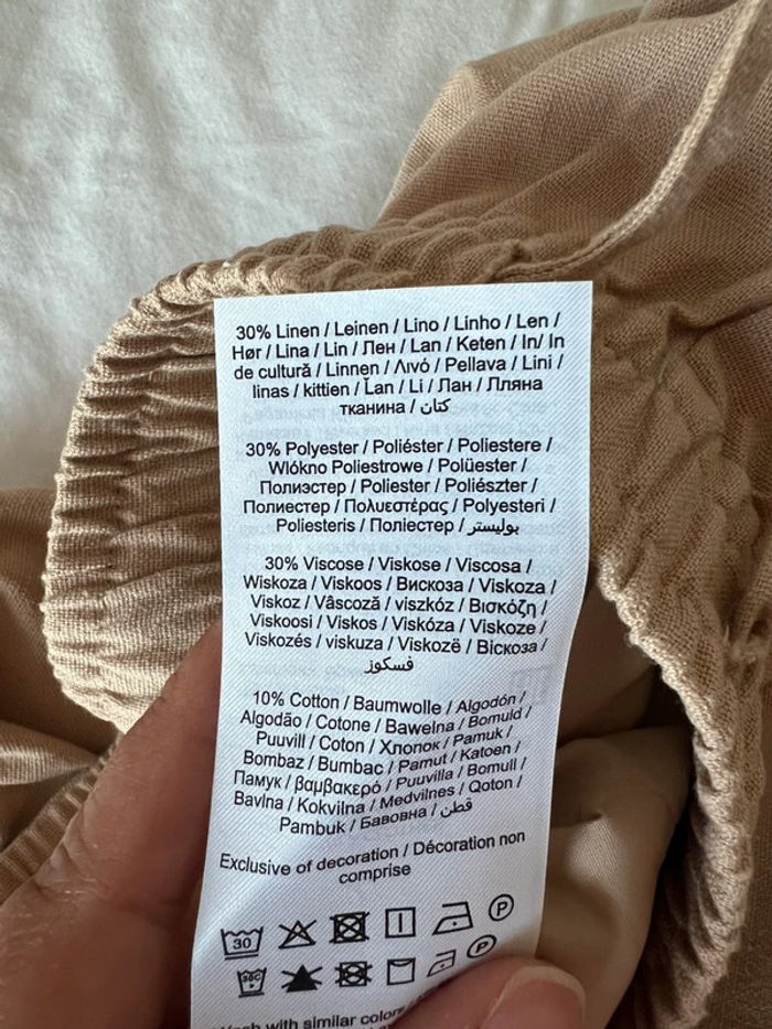 Pantalon fluide femme beige Vila en 38 - photo numéro 5