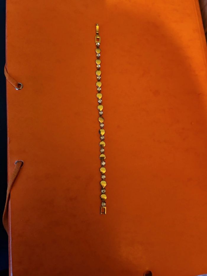 Bracelet doré et brillant - photo numéro 3