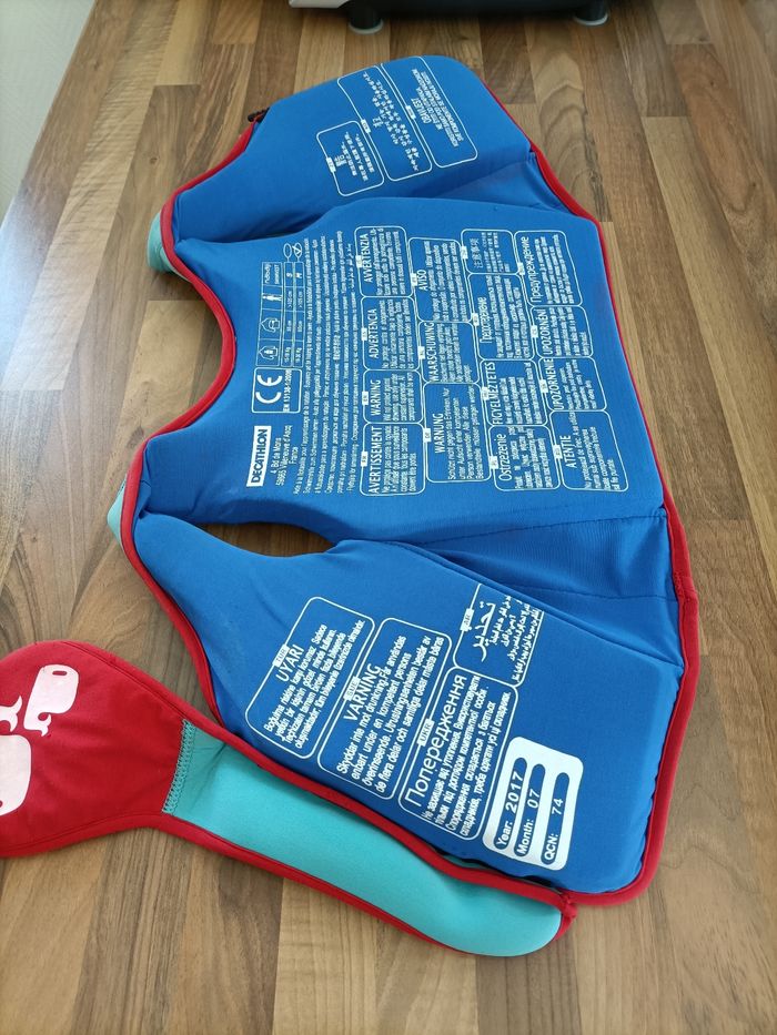 Gilet de flottaison nabaiji bleu et rouge 18-30 kg - photo numéro 6