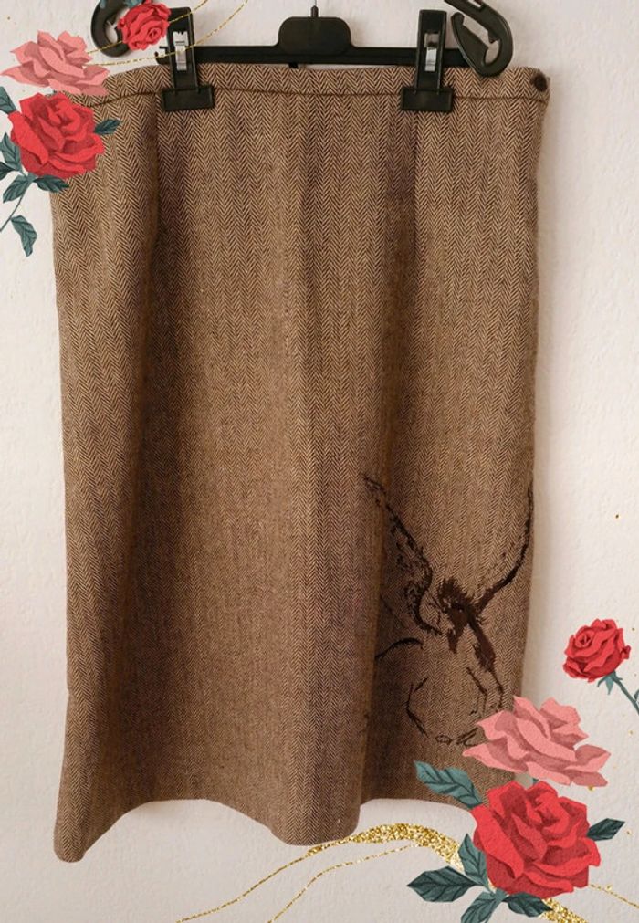 🤎 Jupe mi-longue pour femme taille 42