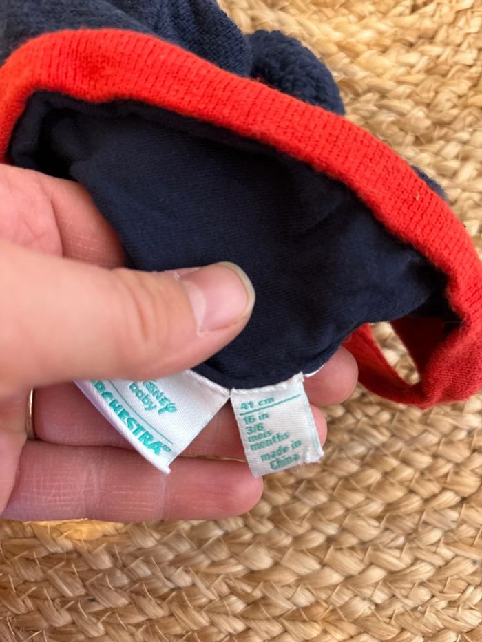 Bonnet Mickey bébé garçon taille 3-6mois 41cm - photo numéro 4