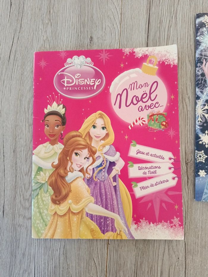 Lot 3 cahiers activités jeux coloriages princesse noël reine des neiges - photo numéro 2