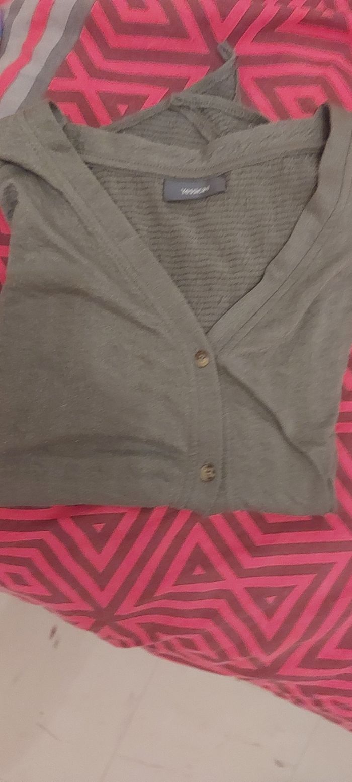 Tee shirt kaki femme