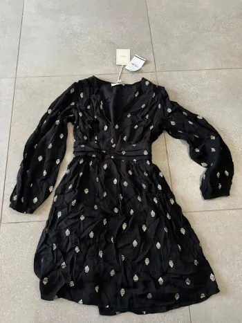 Robe noir et doré Ismene 1669 Maelle taille S/M, neuve