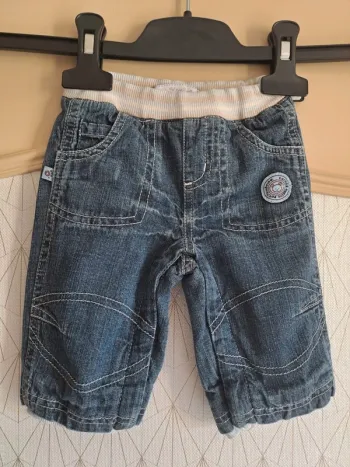 Pantalon jean bébé 1 mois doublé petit kimbaloo comme neuf