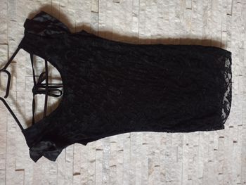 Mini Robe Dentelle Noire Dos Nu Femme Taille S