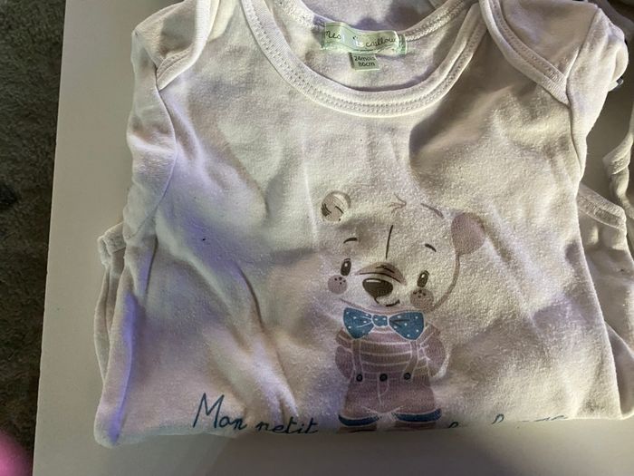 Lot de 8 boby  taille 24 mois mes petits cailloux - photo numéro 6
