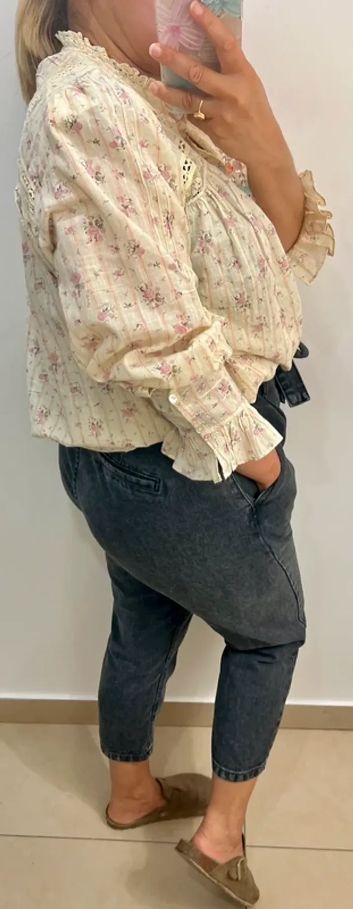 Chemise romantique Haby  Ba&sh taille 40 - photo numéro 5