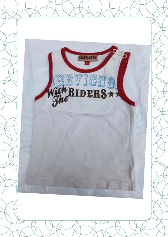 Tee shirt sans manche 9 mois Chevignon bébé