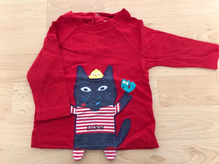 T-shirt rouge garçon 9 mois Du Pareil au Même