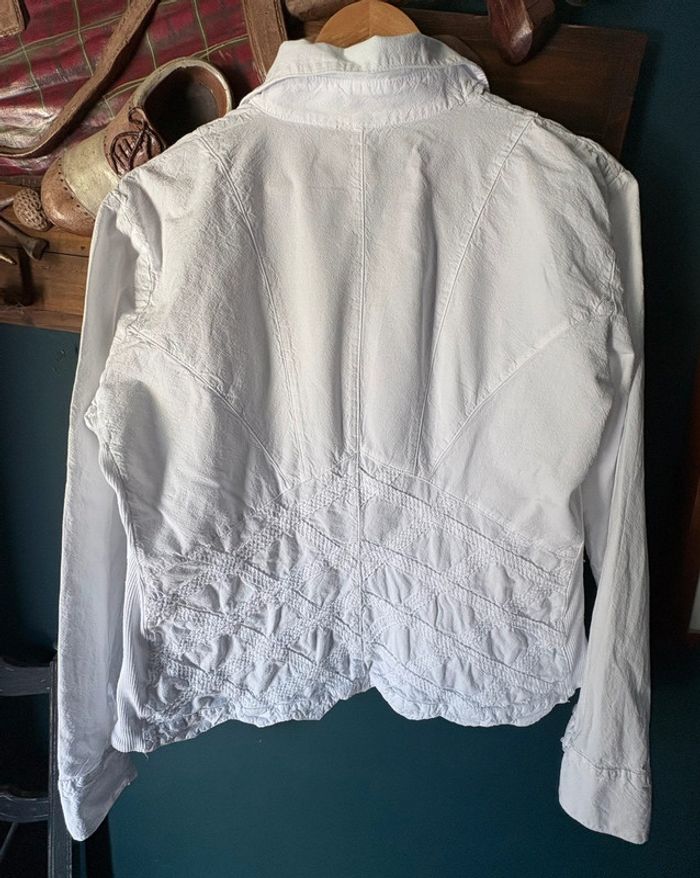 Magnifique sur chemise ou Petit blouson léger La Cotonnière T4 blanche - photo numéro 2
