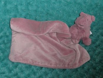 Doudou hippopotame couverture rose Jellycat 🦛tbe