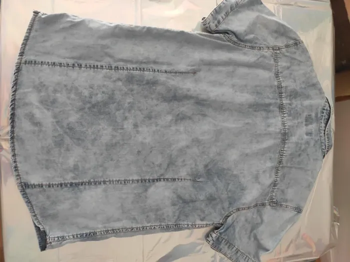 Chemise manches courte homme coton jean - photo numéro 3