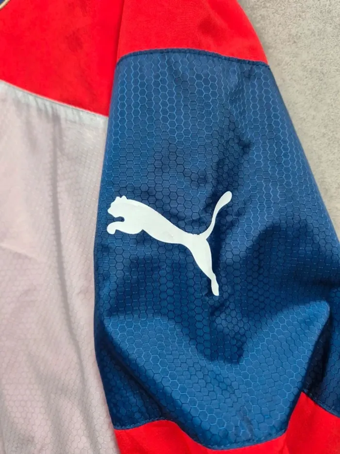 Veste coupe vent Puma Arsenal Rouge et blanche Taille XXL - photo numéro 9