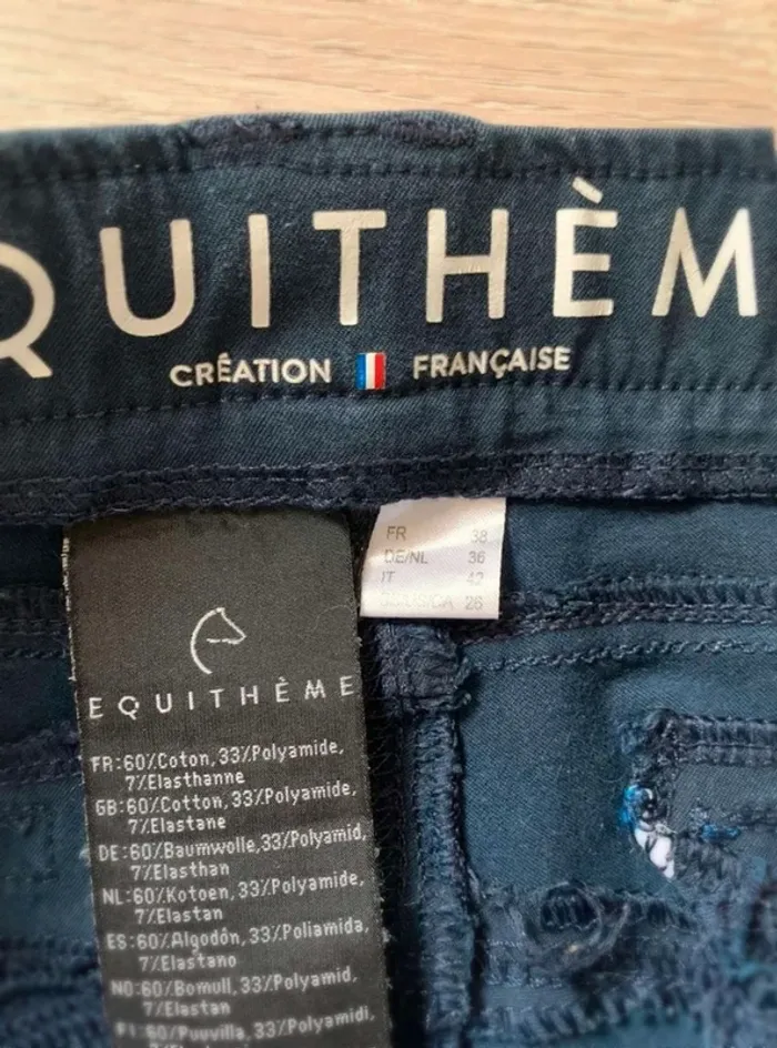 Pantalon d’équitation Equithème marine - photo numéro 6