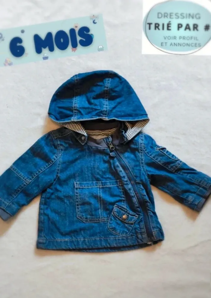 Veste blouson jean automne 6 mois