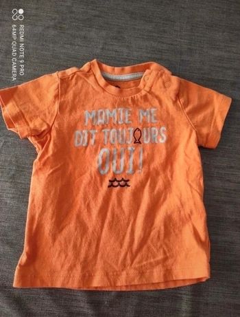 Tee-shirt manches courtes Z Grain de ble 9 mois 71 cm