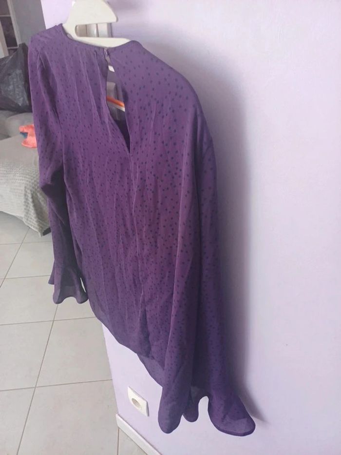 Haut léger femme violet taille 40 - photo numéro 6