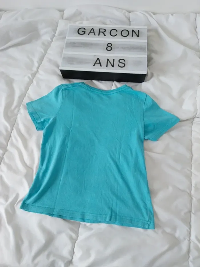 Tee-shirt manche courte garçon 8 ans La Halle - photo numéro 2