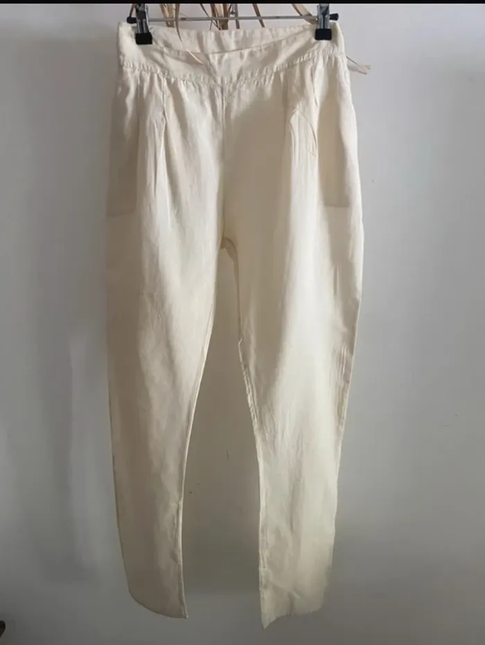 Pantalon crème léger