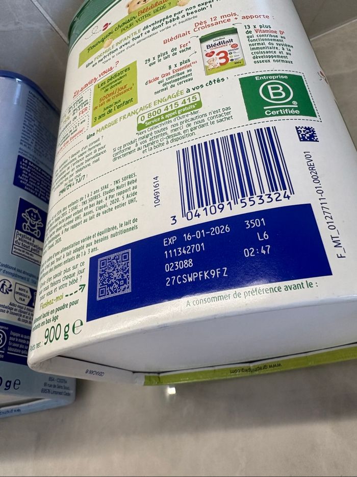 2 boîtes lait croissance 3 - photo numéro 4