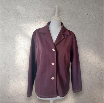Veste de tailleur blazer violet prune taille 46