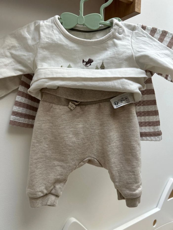 Tenue beige mixte unisexe 0-1 mois - photo numéro 7
