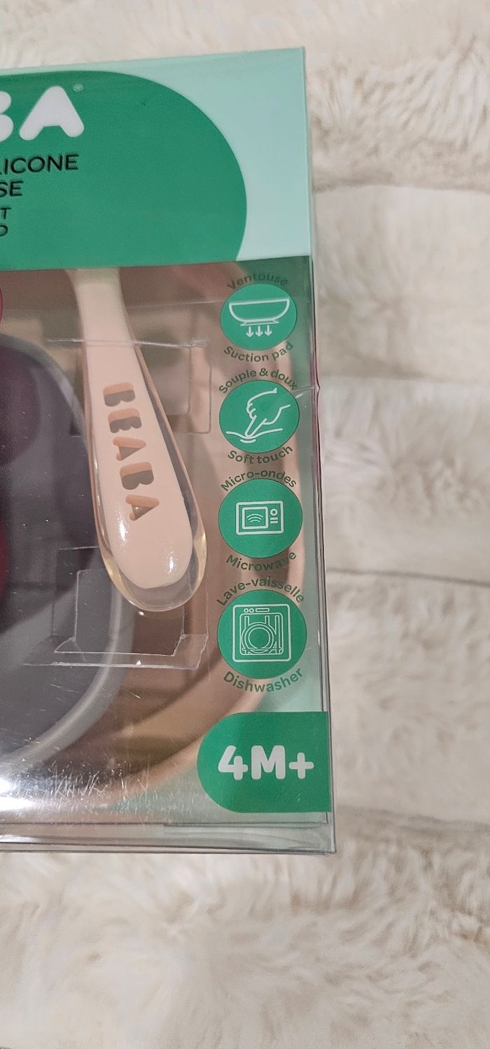 Ensemble de coffret repas en silicone Beaba Neuf - photo numéro 5