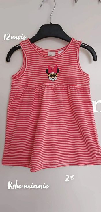 Robe rouge minnie 12 mois Disney