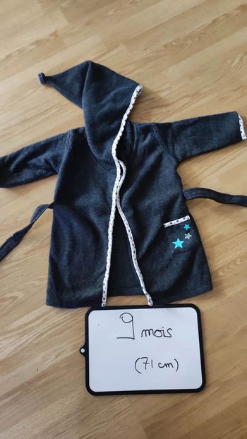 robe de chambre polaire taille 9 mois