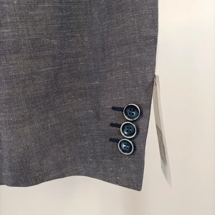 Veste de costume bleu grise "ganta" - taille 50 A481 - photo numéro 5