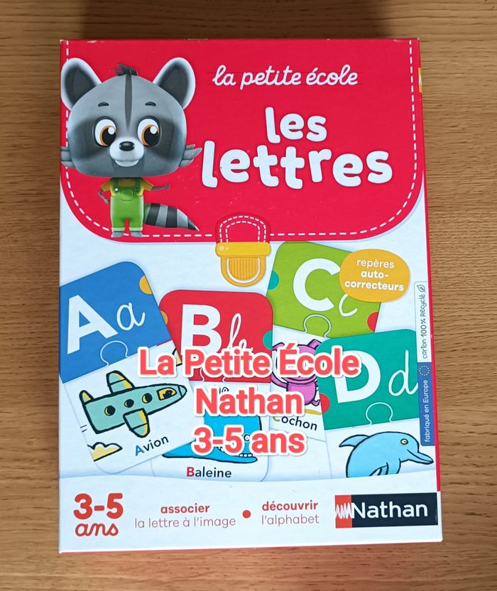 Jeu La Petite École Les Lettres Nathan 3 ans +
