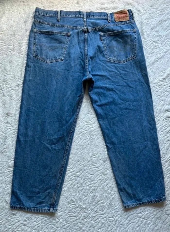 Jeans homme Levi’s 550 Relaxed fit droit large W44 (54/3XL) bleu classique y2k 2000s - photo numéro 11