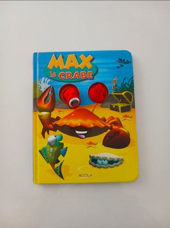 Livre Éveil "Max le Crabe" - Collection Les Yeux Marionnettes