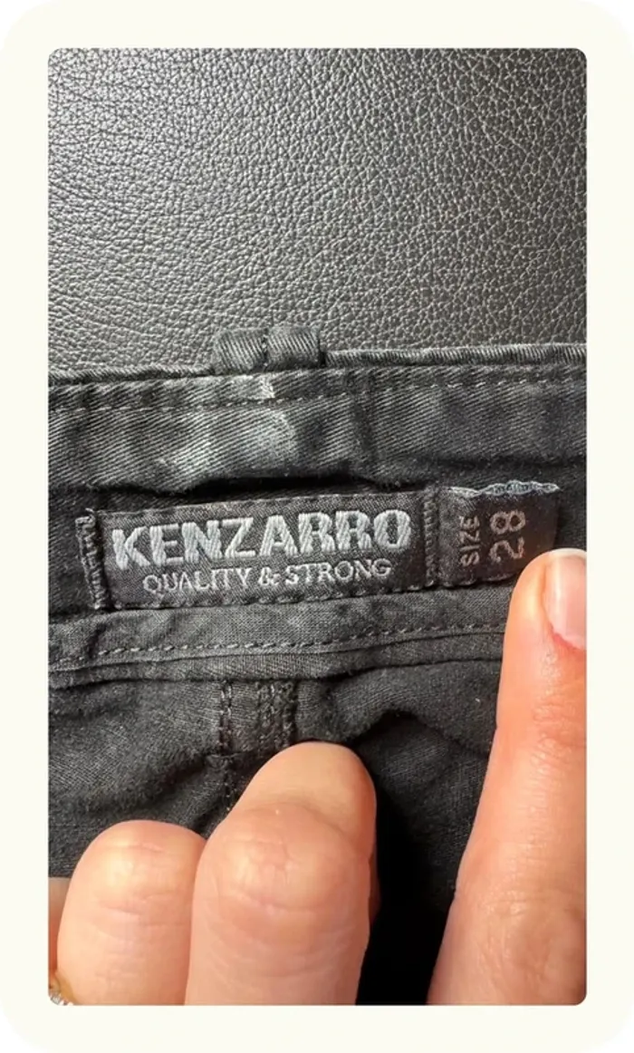 Pantalon jean cargo homme Kenzarro Taille M 38 - photo numéro 5