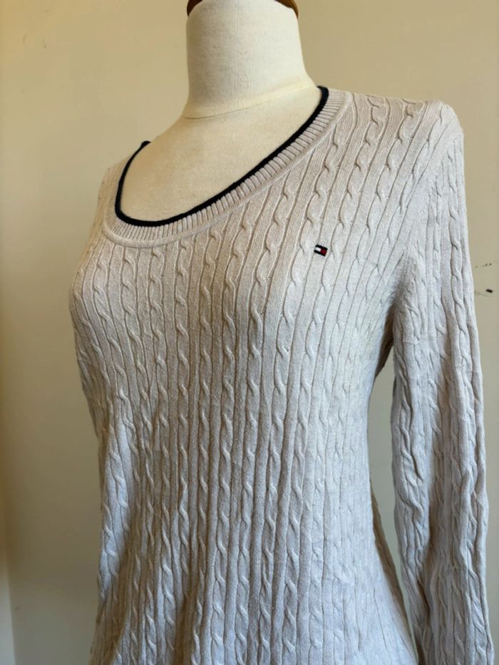 Pull fin col rond Tommy Hilfiger taille L - photo numéro 3