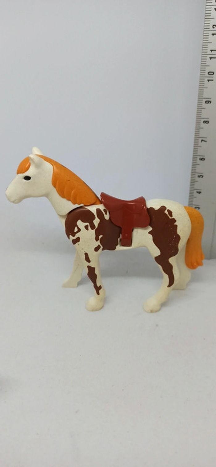 Cheval blanc et marron avec poulain playmobil - photo numéro 6